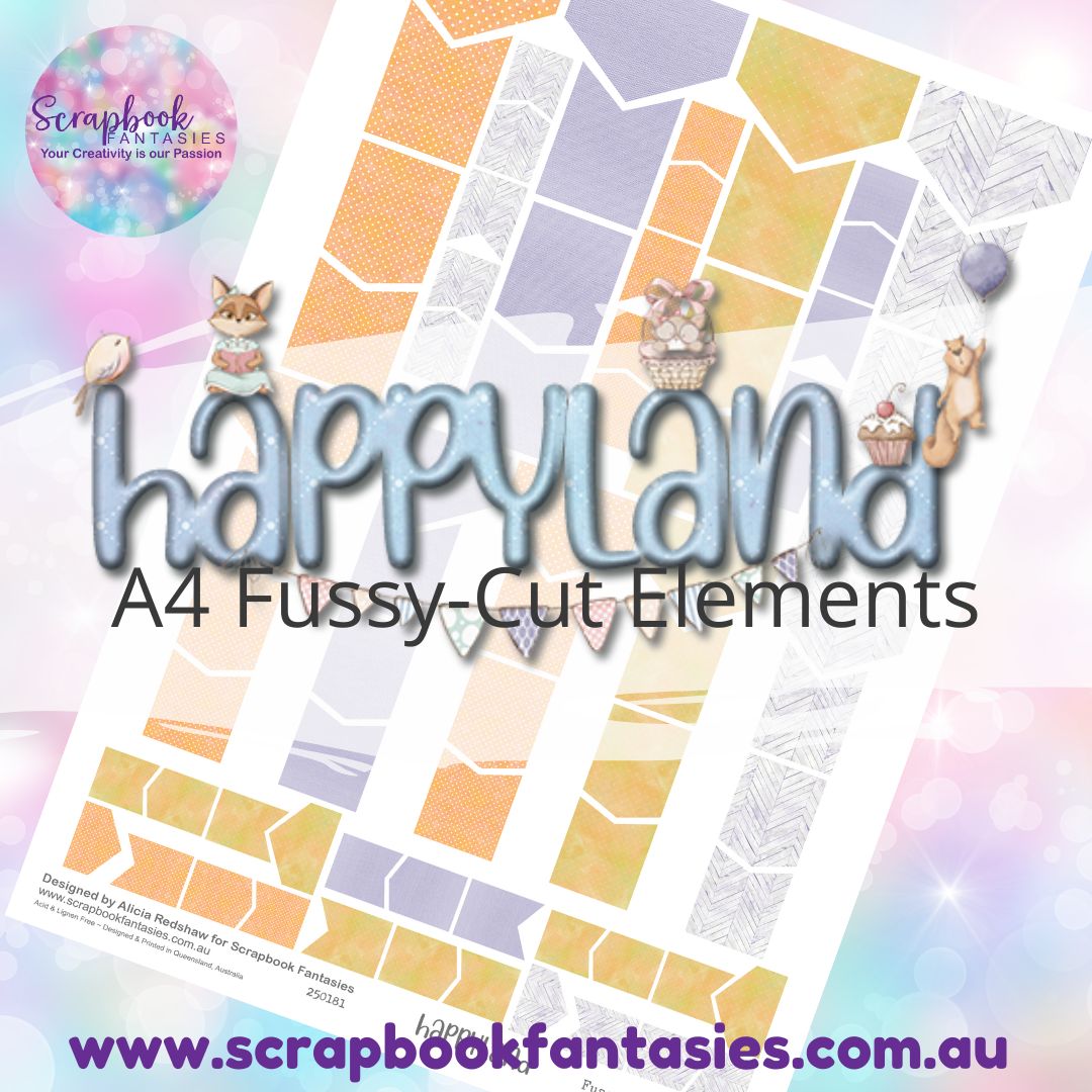 Happyland A4 Colour Fussy-Cut Elements - Flags & Banners 11 250181