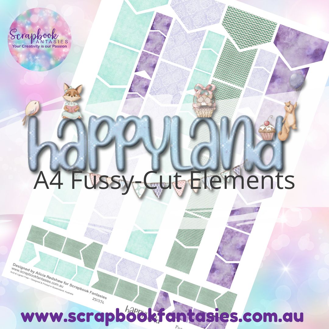 Happyland A4 Colour Fussy-Cut Elements - Flags & Banners 4 250174