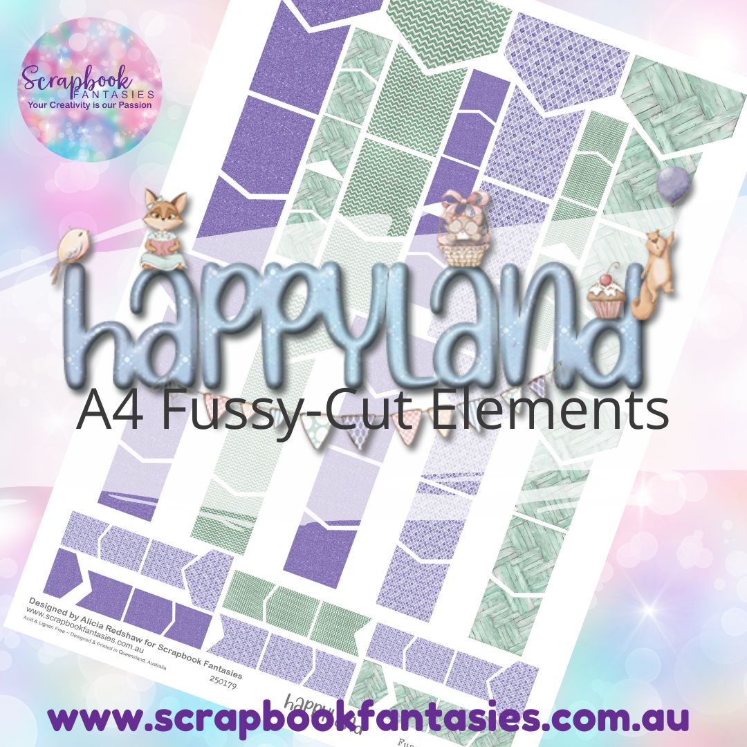 Happyland A4 Colour Fussy-Cut Elements - Flags & Banners 9 250179