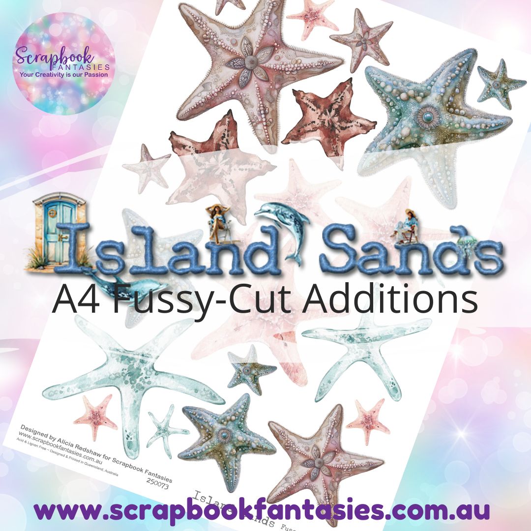 Island Sands A4 Colour Fussy-Cut Additions - Starfish 250073