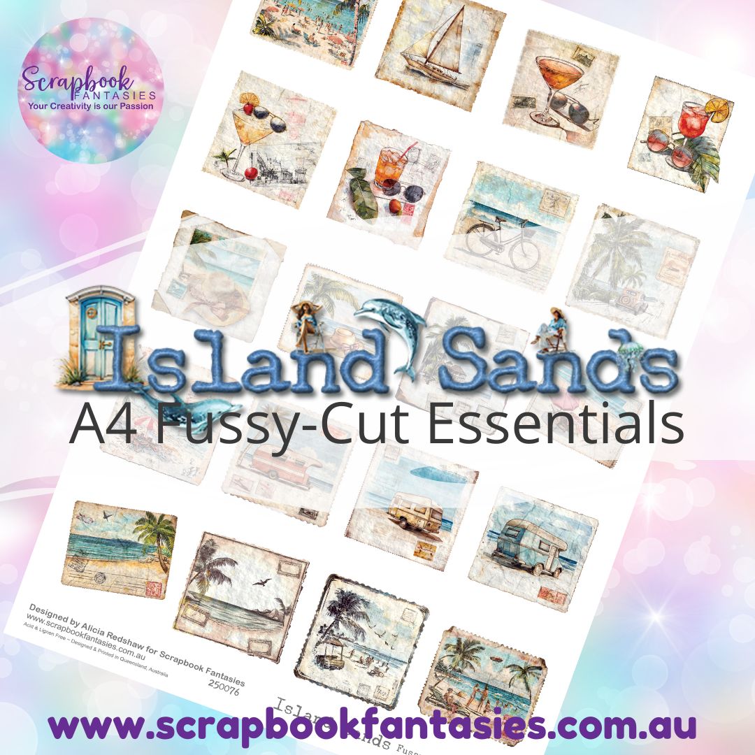 Island Sands A4 Colour Fussy-Cut Essentials - Ephemera 1 250076