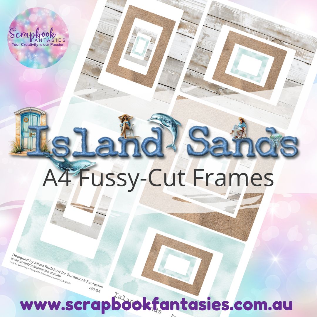 Island Sands A4 Colour Fussy-Cut Frames 4 250036