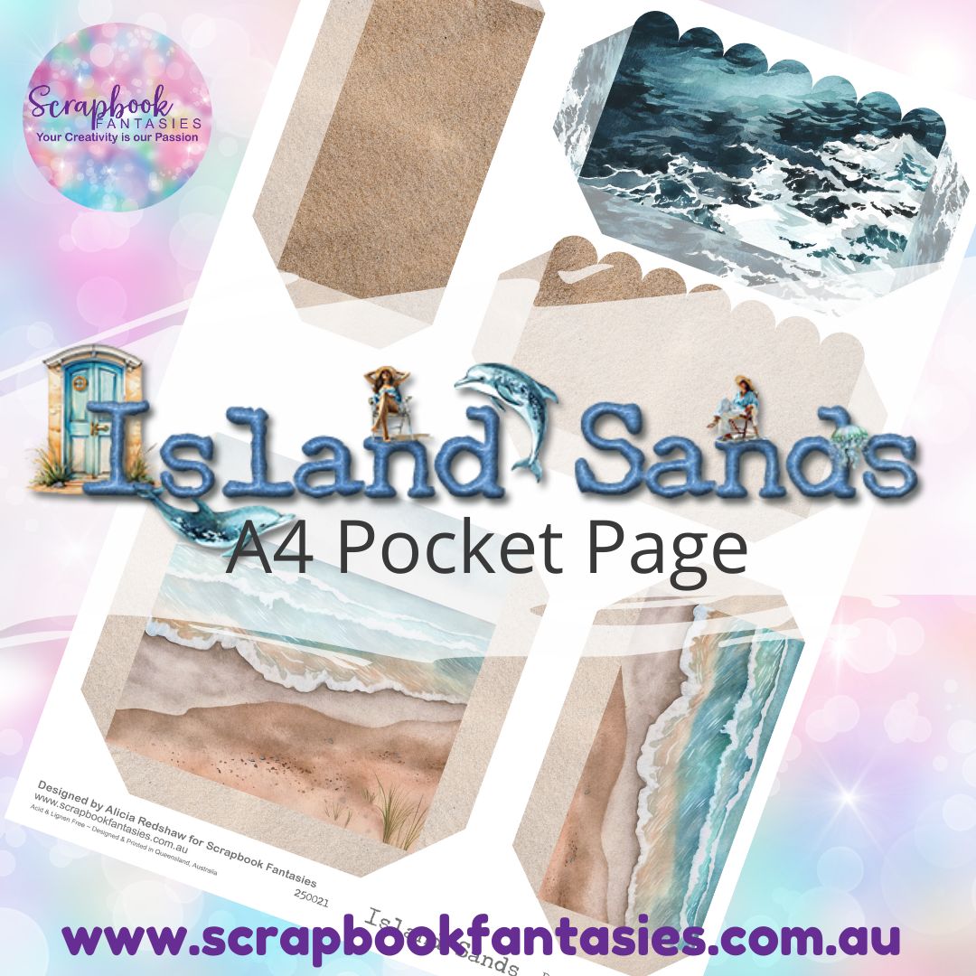 Island Sands A4 Colour Pocket Page - Rectangles & Square 4 250021