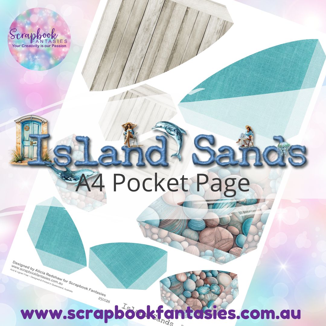 Island Sands A4 Colour Pocket Page - Rounded Corners 1 250028