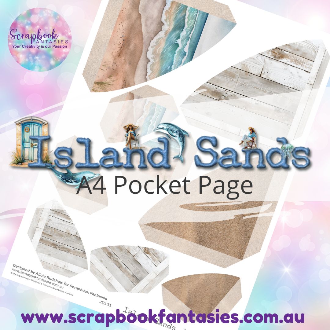 Island Sands A4 Colour Pocket Page - Rounded Corners 4 250031