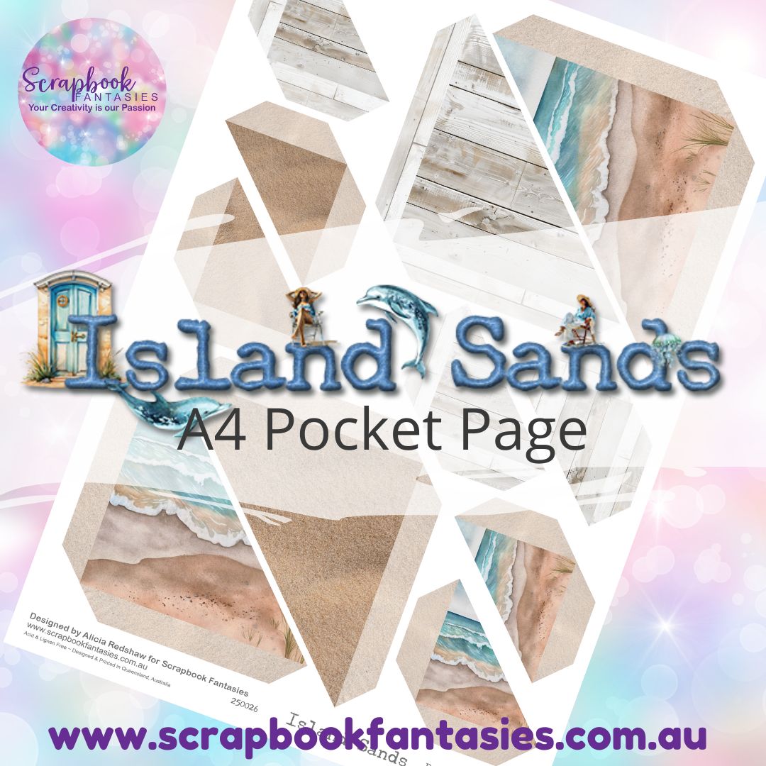 Island Sands A4 Colour Pocket Page - Straight Corners 4 250026