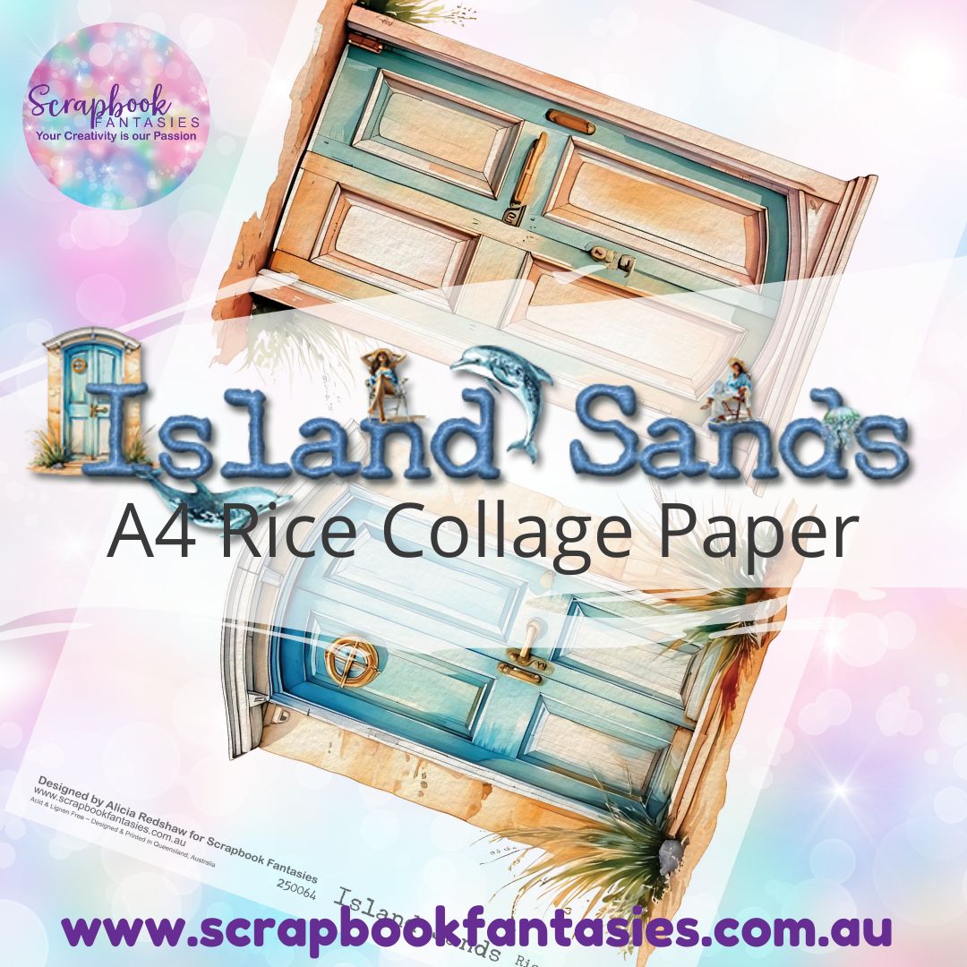 Island Sands A4 Rice Collage Paper - 2-Doors A 250064