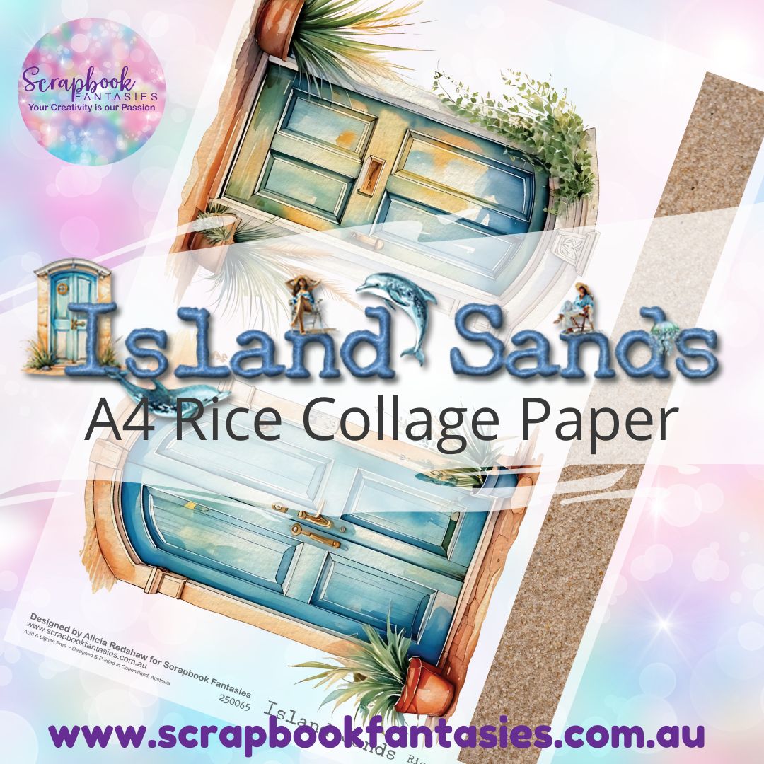 Island Sands A4 Rice Collage Paper - 2-Doors B 250065