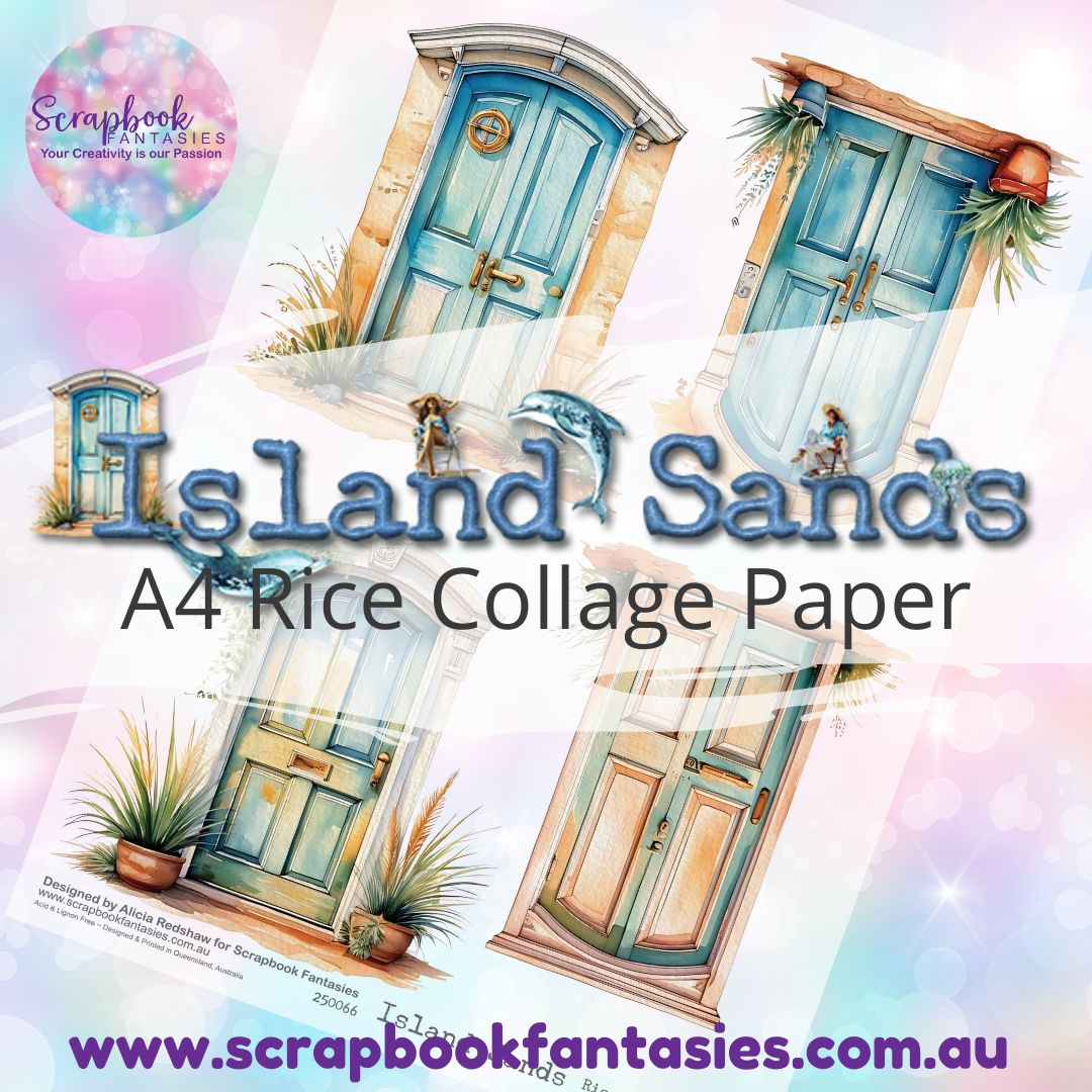 Island Sands A4 Rice Collage Paper - 4-Doors 250066