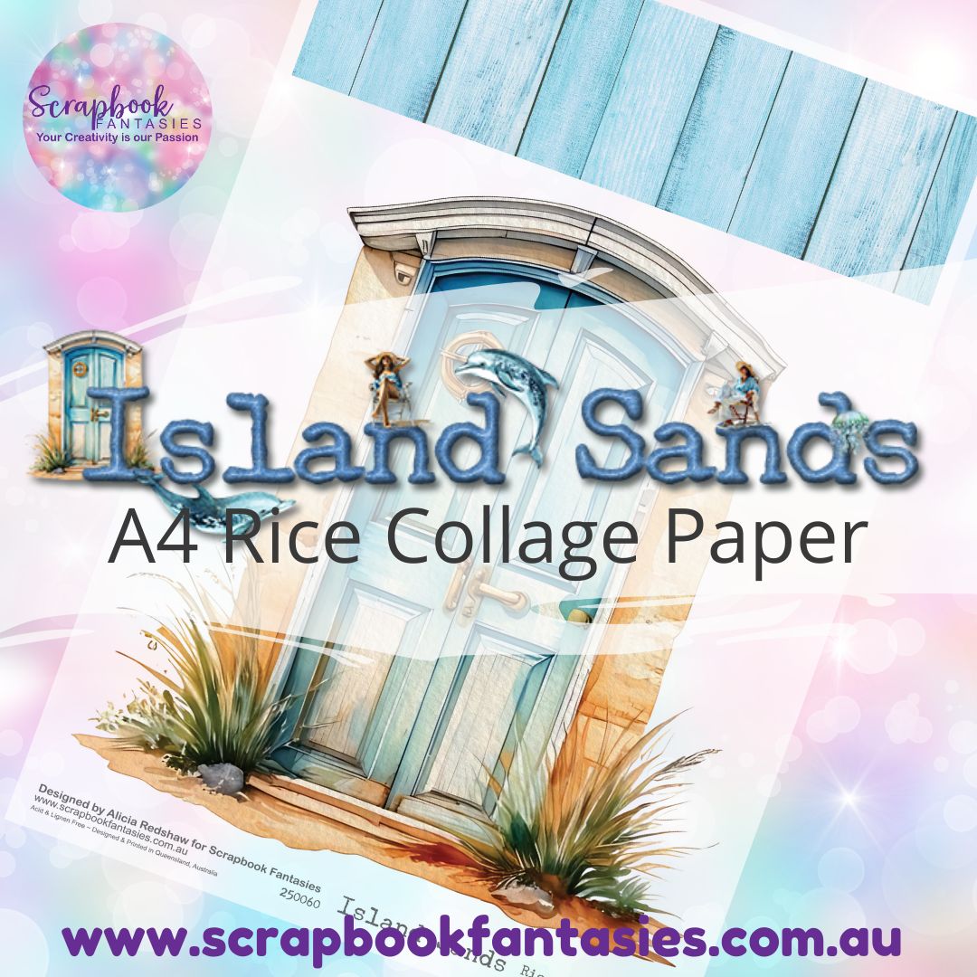 Island Sands A4 Rice Collage Paper - Door A 250060