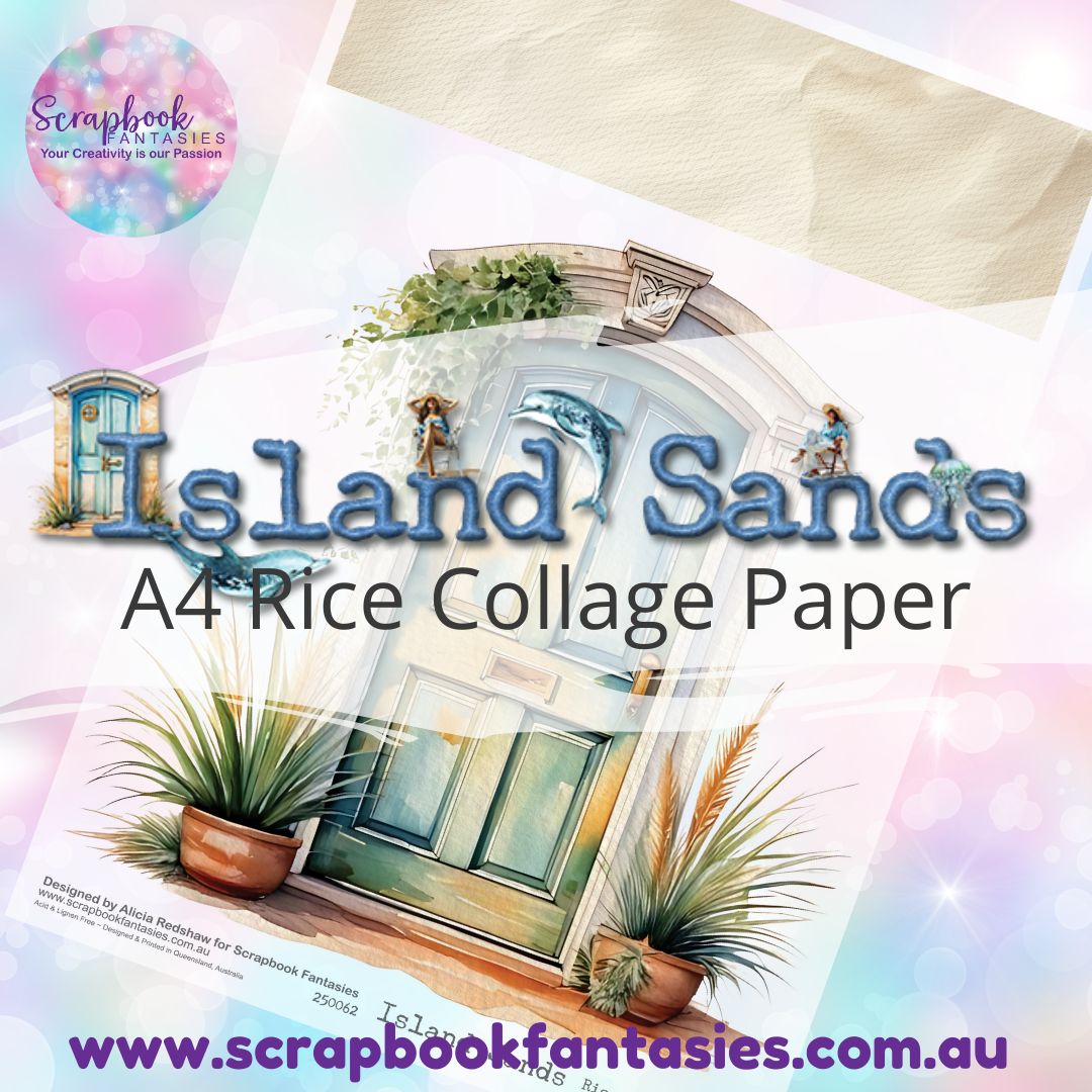 Island Sands A4 Rice Collage Paper - Door C 250062