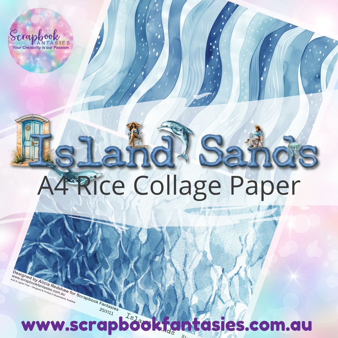 Island Sands A4 Rice Collage Paper - Halves 2 250011