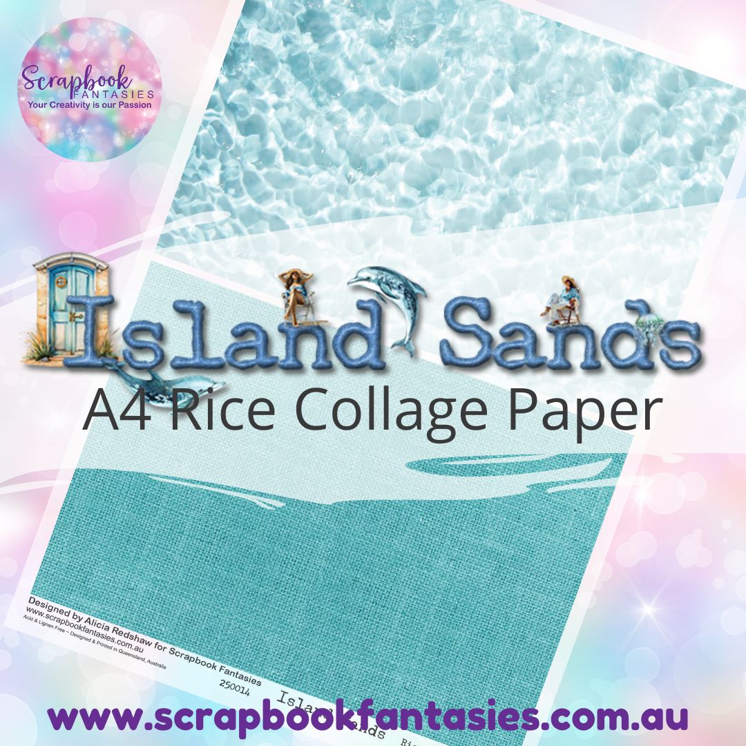 Island Sands A4 Rice Collage Paper - Halves 5 250014