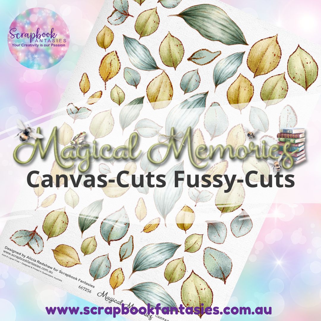 Magical Memories 8.25"x11.5" Colour Fussy-Cut Canvas-Cuts - Leaves 667256