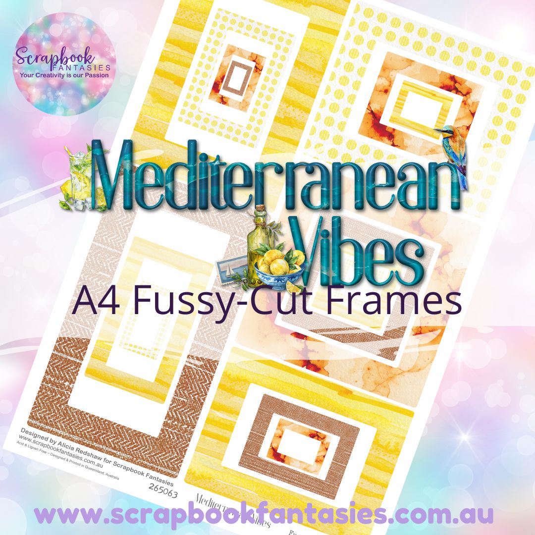 Mediterranean Vibes A4 Colour Fussy-Cut Frames 3 265063