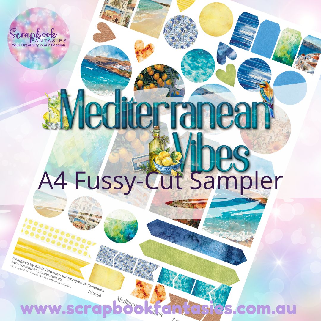 Mediterranean Vibes A4 Colour Fussy-Cut Sampler 2 - 265058