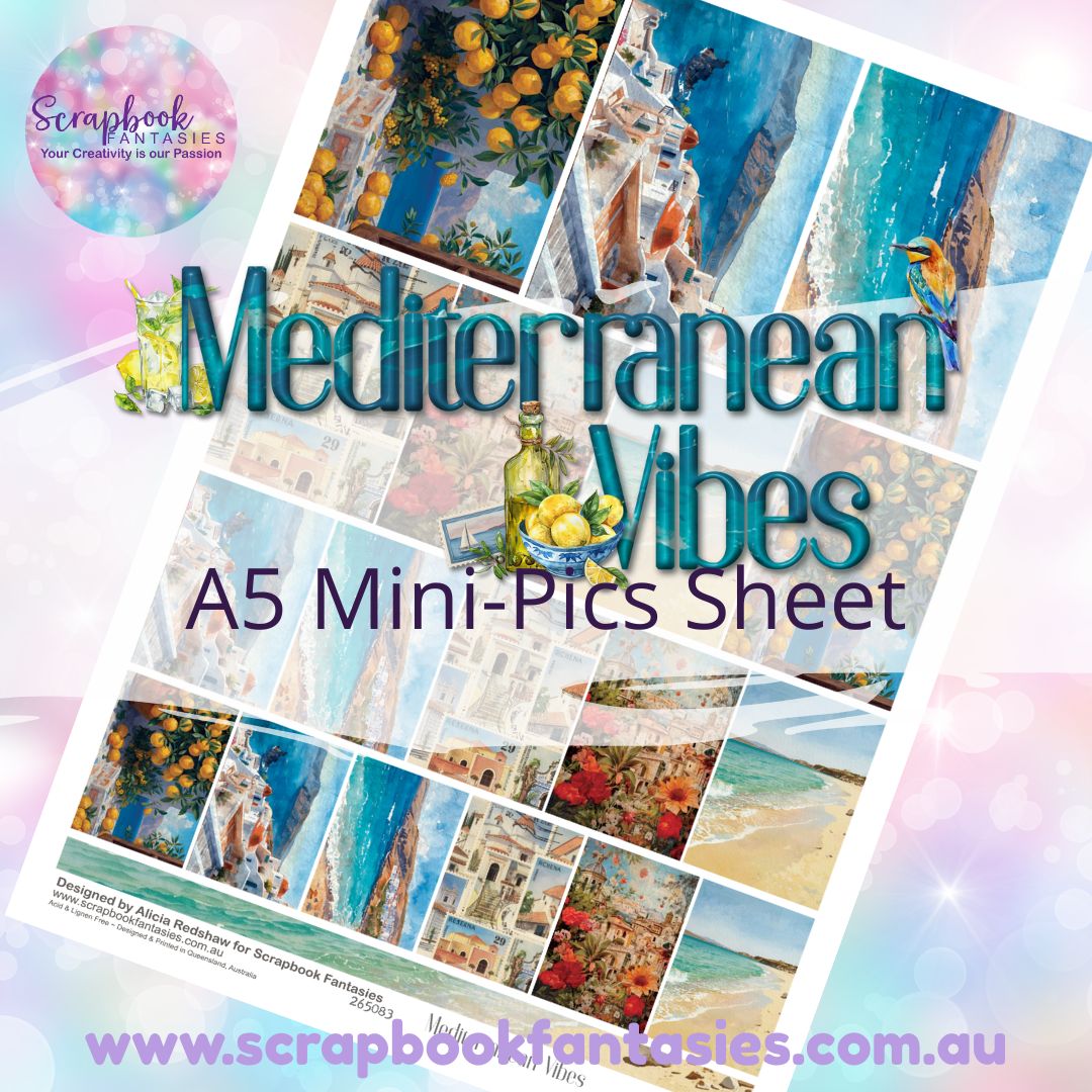 Mediterranean Vibes A5 Mini-Pics Sheet 265083