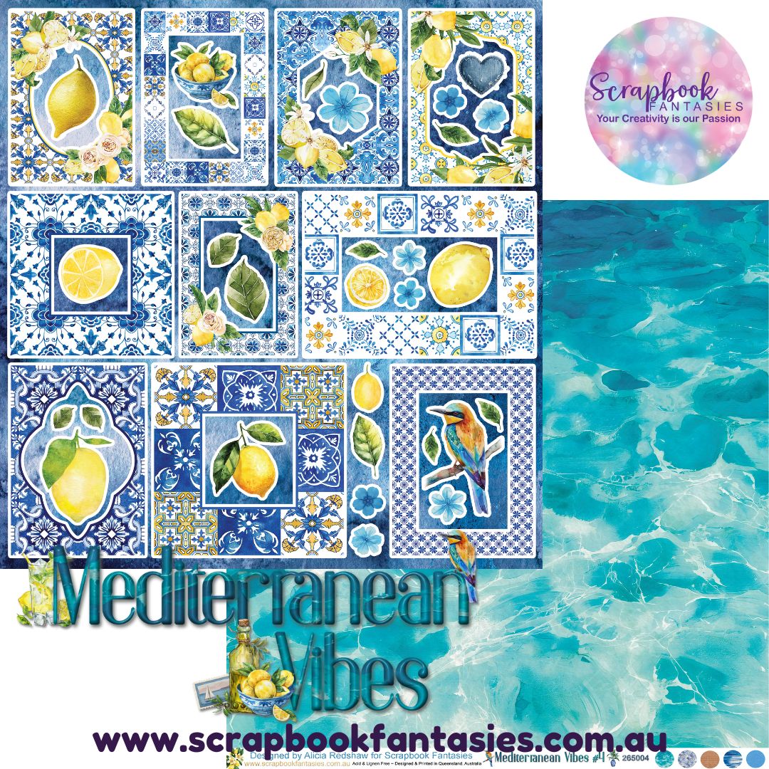 Mediterranean Vibes 12x12 Double-Sided Patterned Paper 4 - 265004