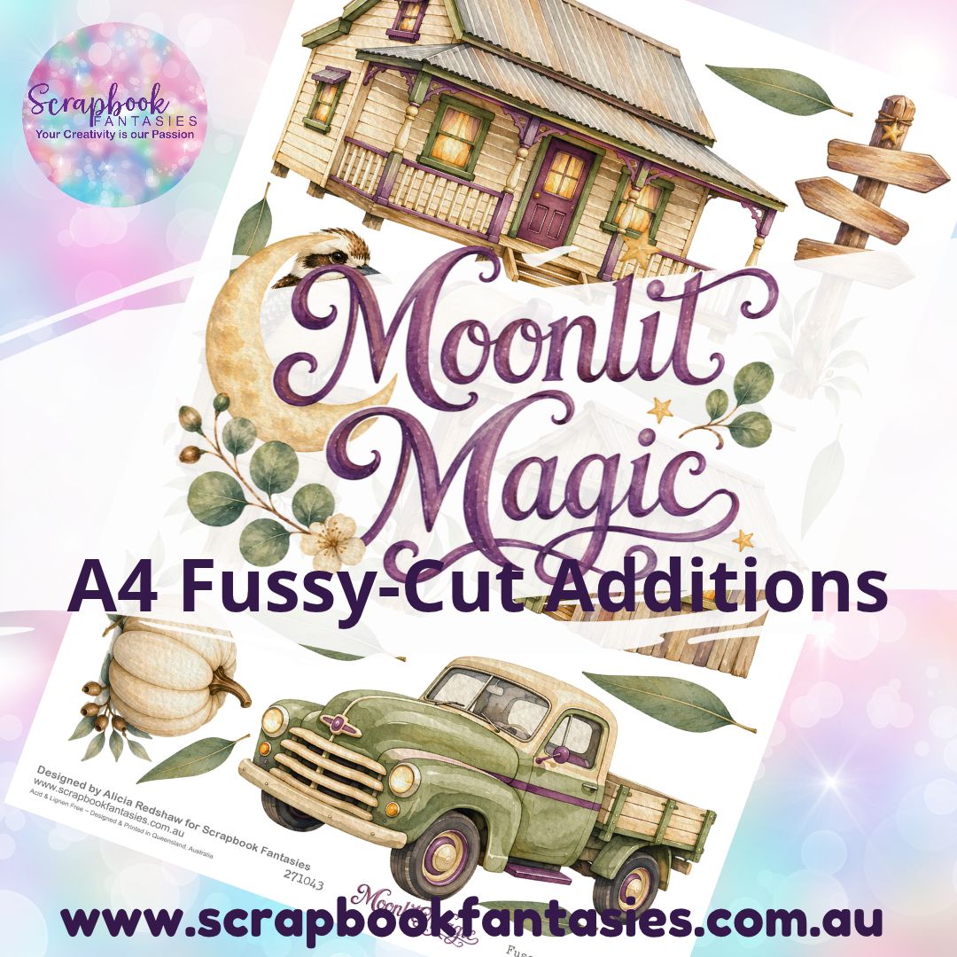Moonlit Magic A4 Colour Fussy-Cut Additions - Aussie Backyard 271043