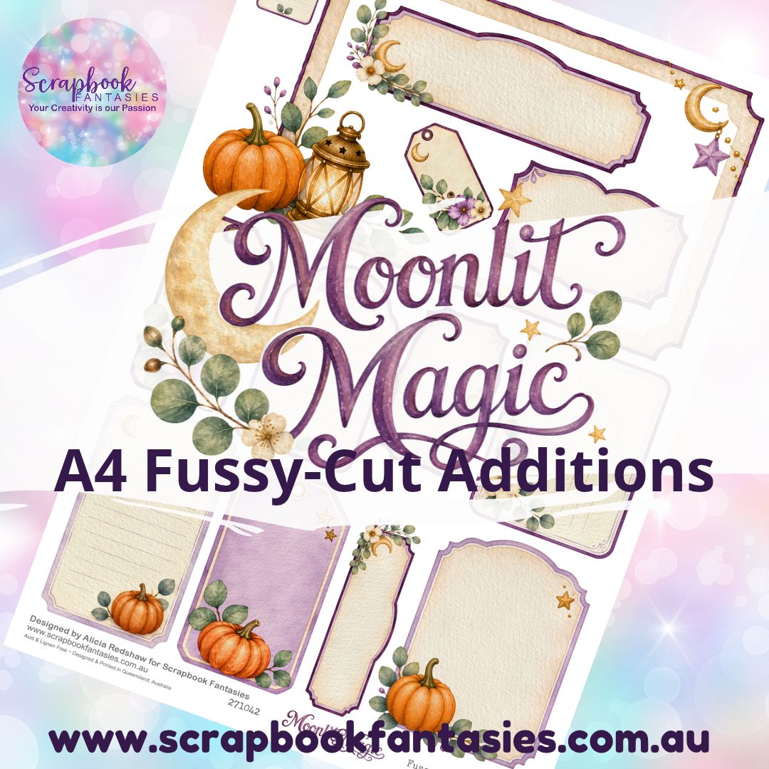 Moonlit Magic A4 Colour Fussy-Cut Additions - Journal Cards Plus 271042
