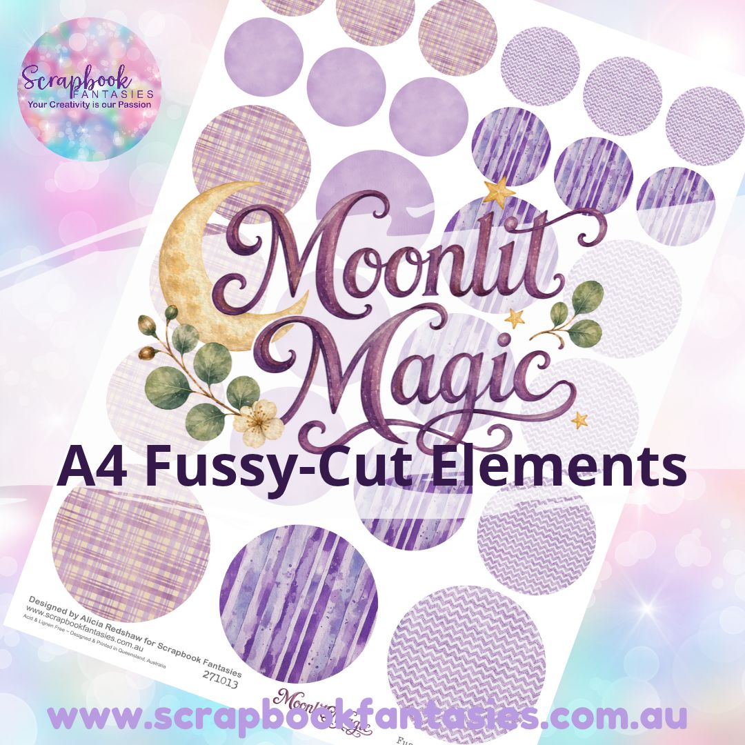 Moonlit Magic A4 Colour Fussy-Cut Elements - Circles 2 271013