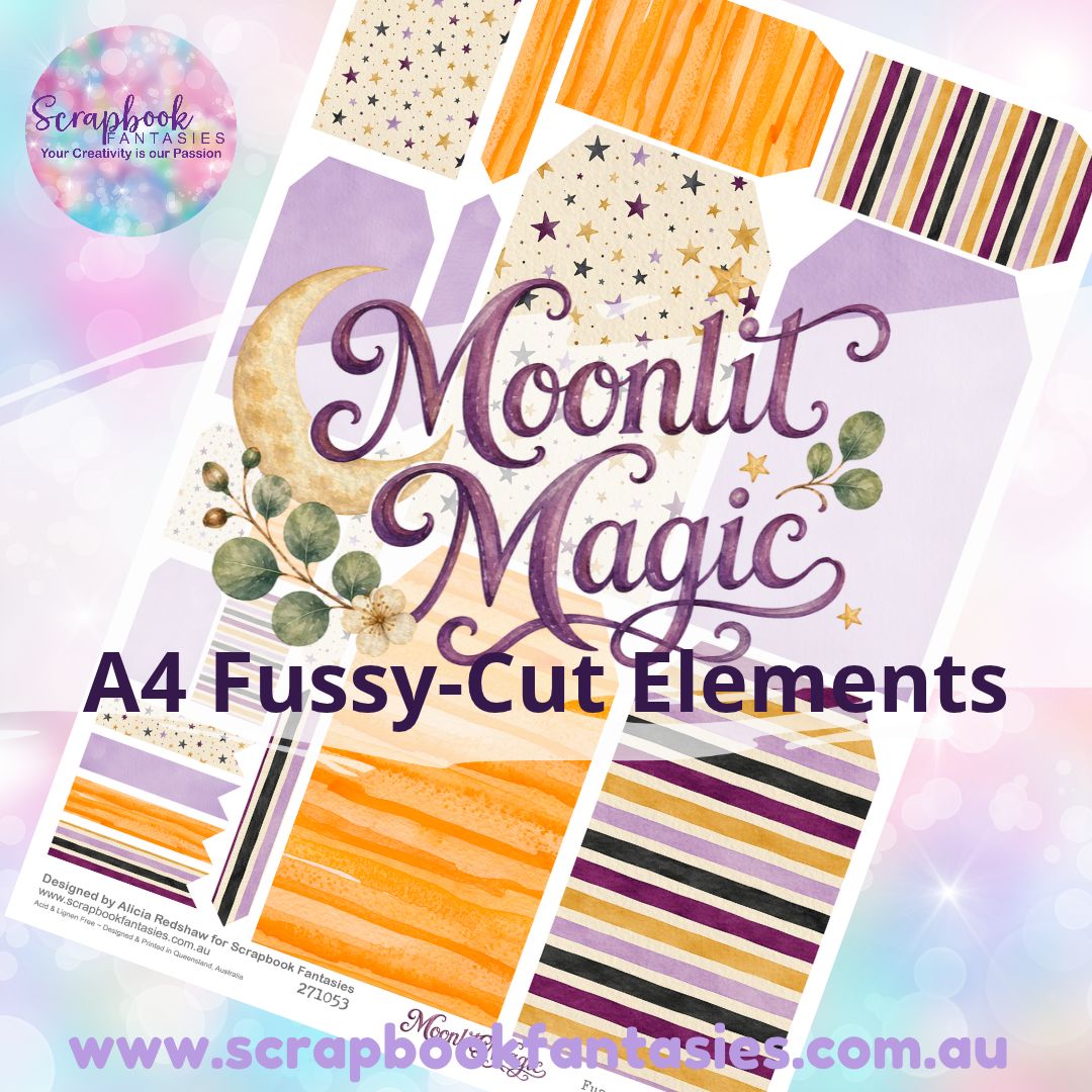 Moonlit Magic A4 Colour Fussy-Cut Elements - Large Tags 1 271053