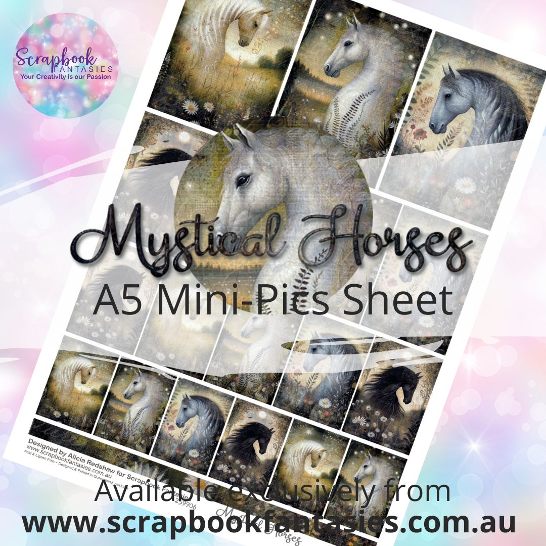 Mystical Horses A5 Mini-Pics Sheet 259906