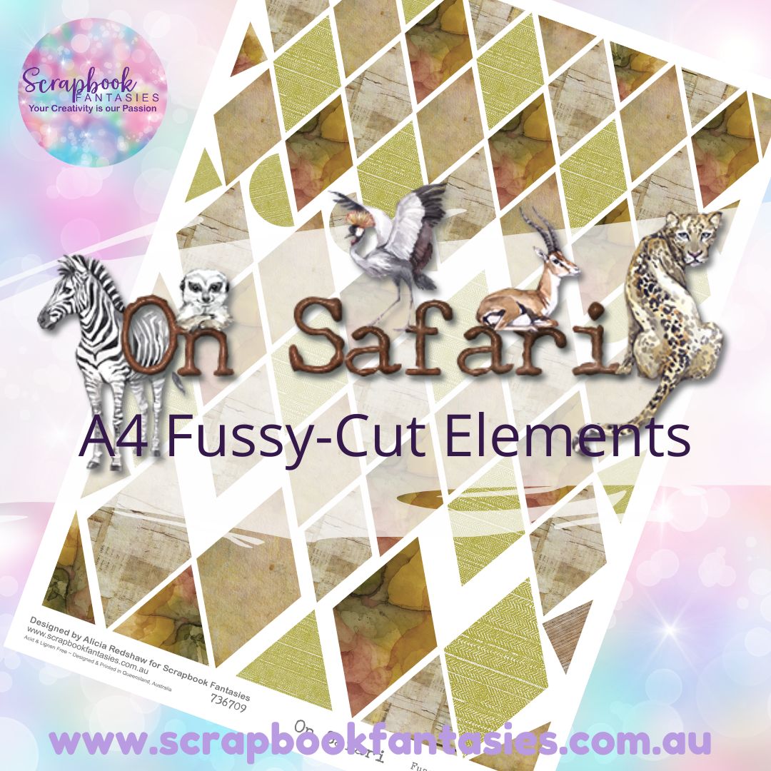 On Safari A4 Colour Fussy-Cut Elements - Diamonds 2 736709
