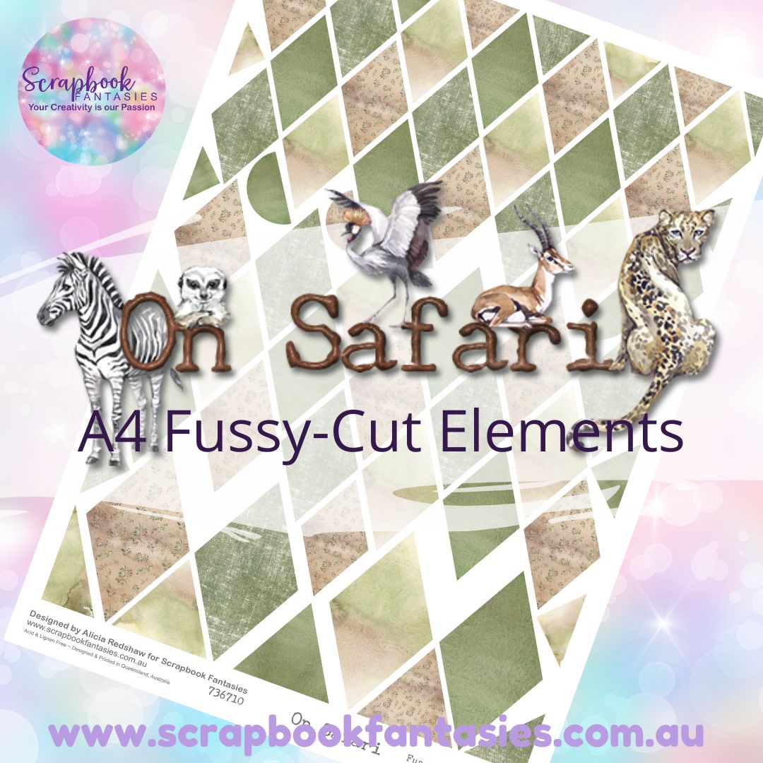 On Safari A4 Colour Fussy-Cut Elements - Diamonds 3 736710