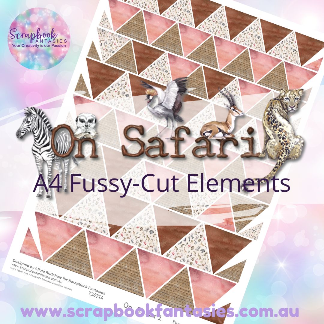 On Safari A4 Colour Fussy-Cut Elements - Triangles 1 736714