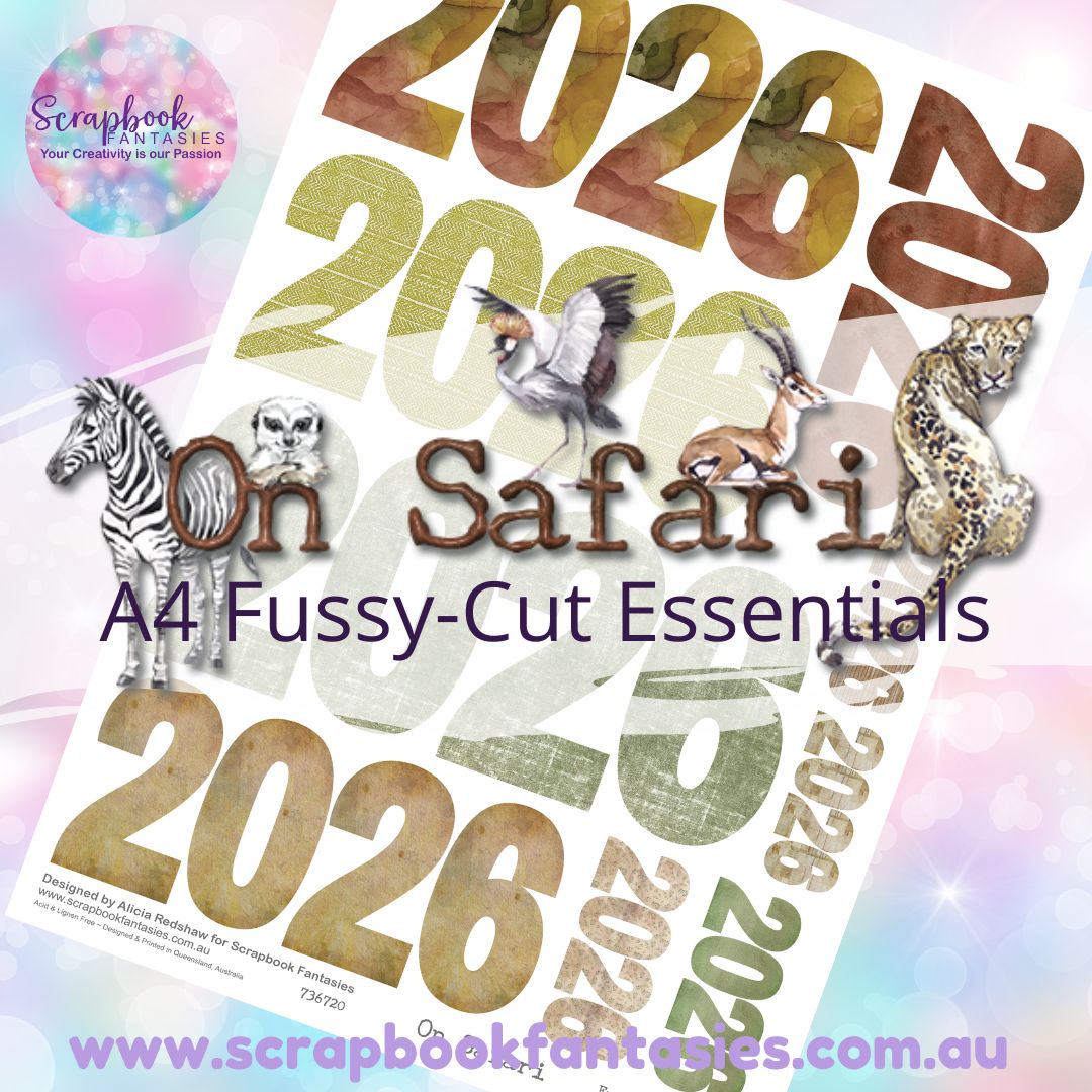 On Safari A4 Colour Fussy-Cut Year - 2026 - 736720