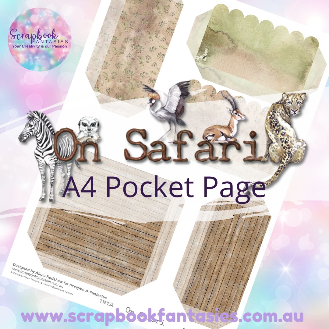 On Safari A4 Colour Pocket Page - Rectangles and Square 1 736734