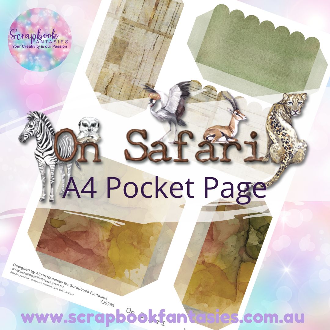 On Safari A4 Colour Pocket Page - Rectangles and Square 2 736735