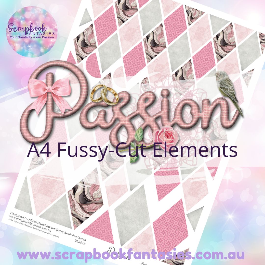 Passion A4 Colour Fussy-Cut Elements - Diamonds 3 264013
