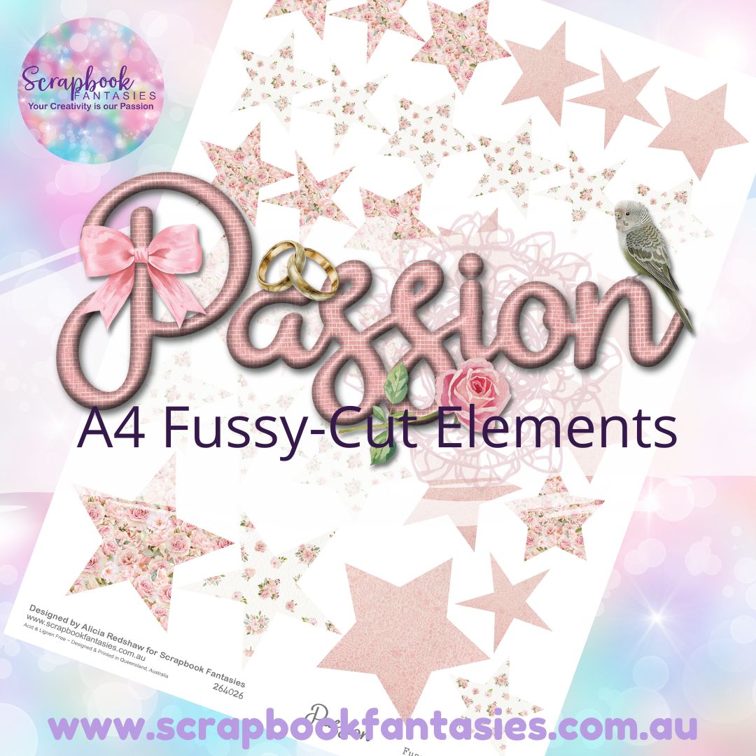 Passion A4 Colour Fussy-Cut Elements - Stars 2 264026