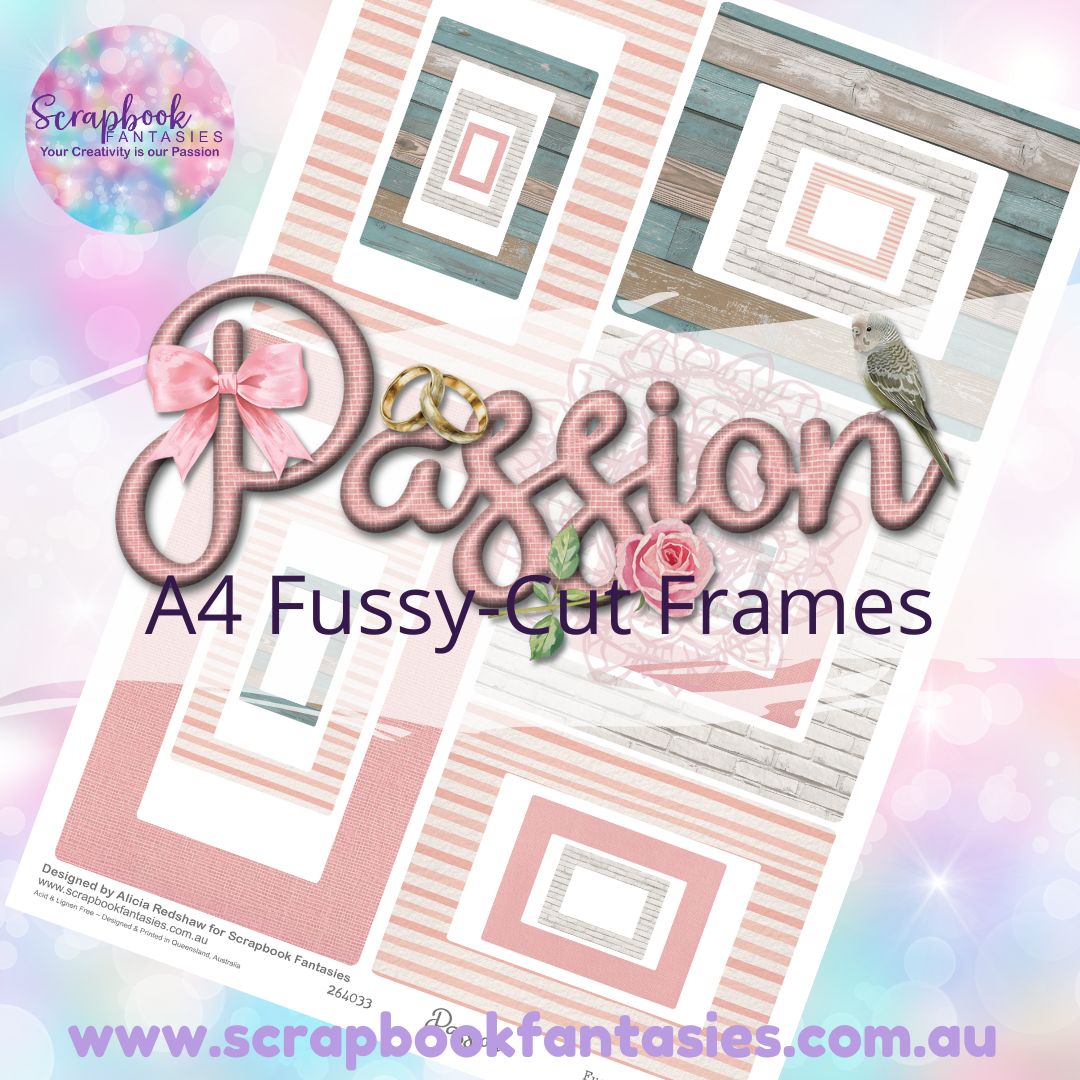 Passion A4 Colour Fussy-Cut Frames 1 264033