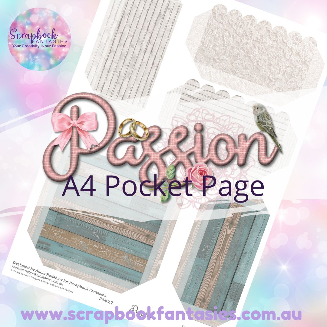 Passion A4 Colour Pocket Page - Rectangles and Square 1 264047