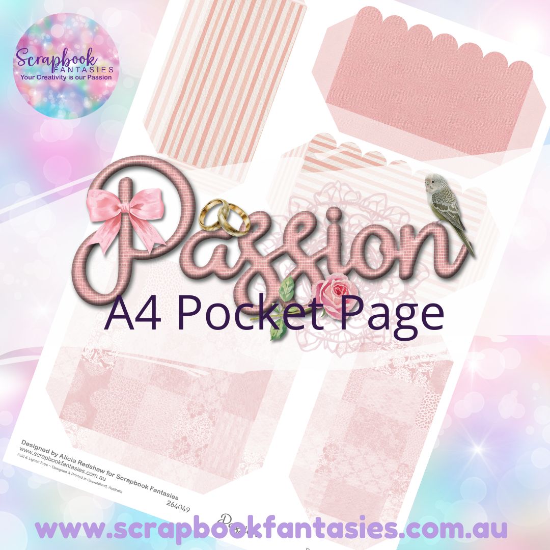 Passion A4 Colour Pocket Page - Rectangles and Square 3 264049