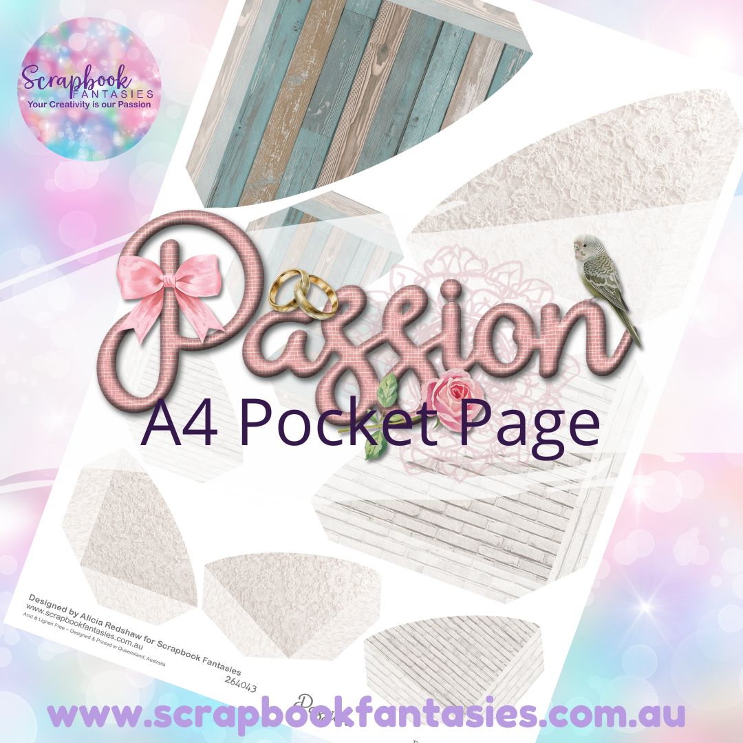 Passion A4 Colour Pocket Page - Rounded Corners 1 264043
