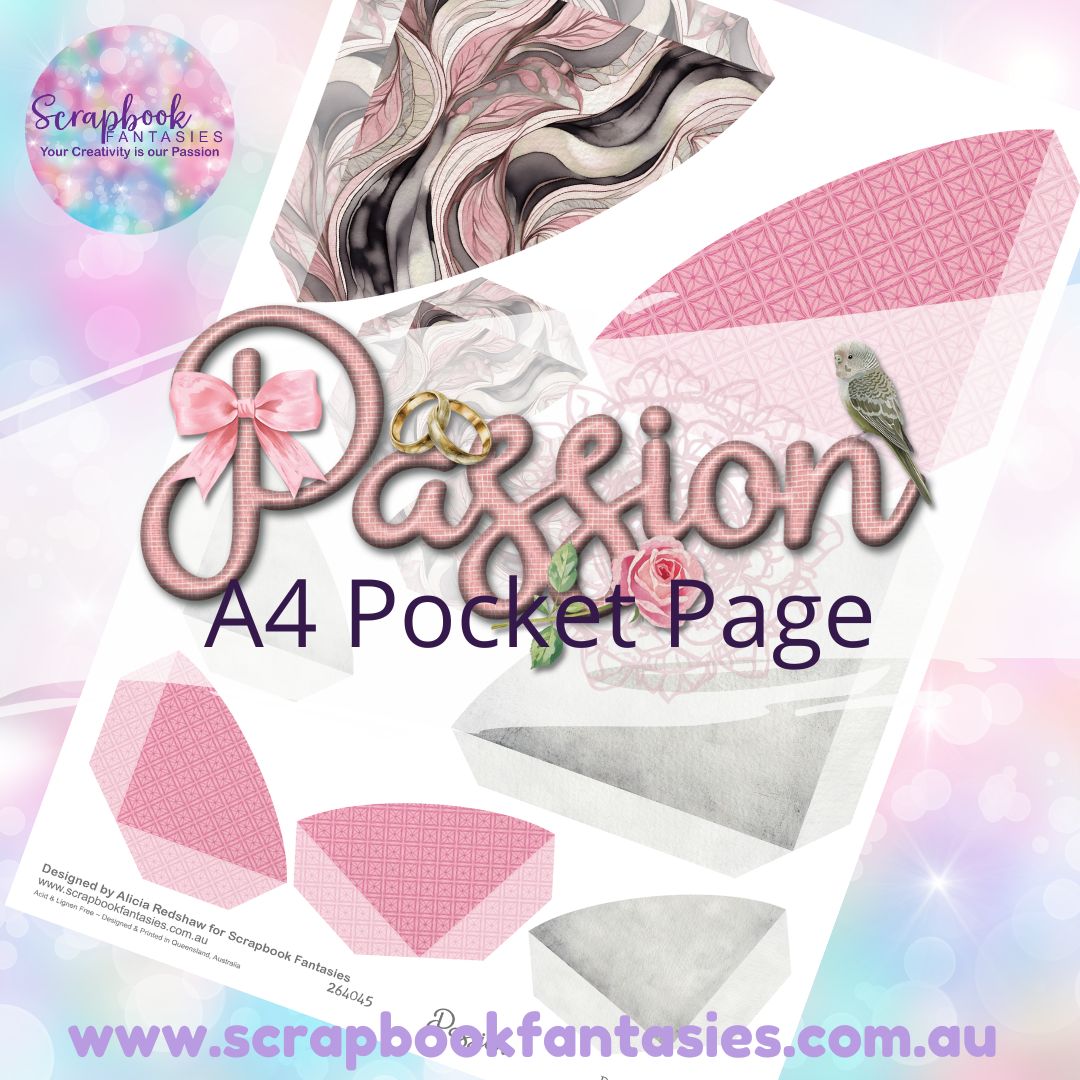 Passion A4 Colour Pocket Page - Rounded Corners 3 264045