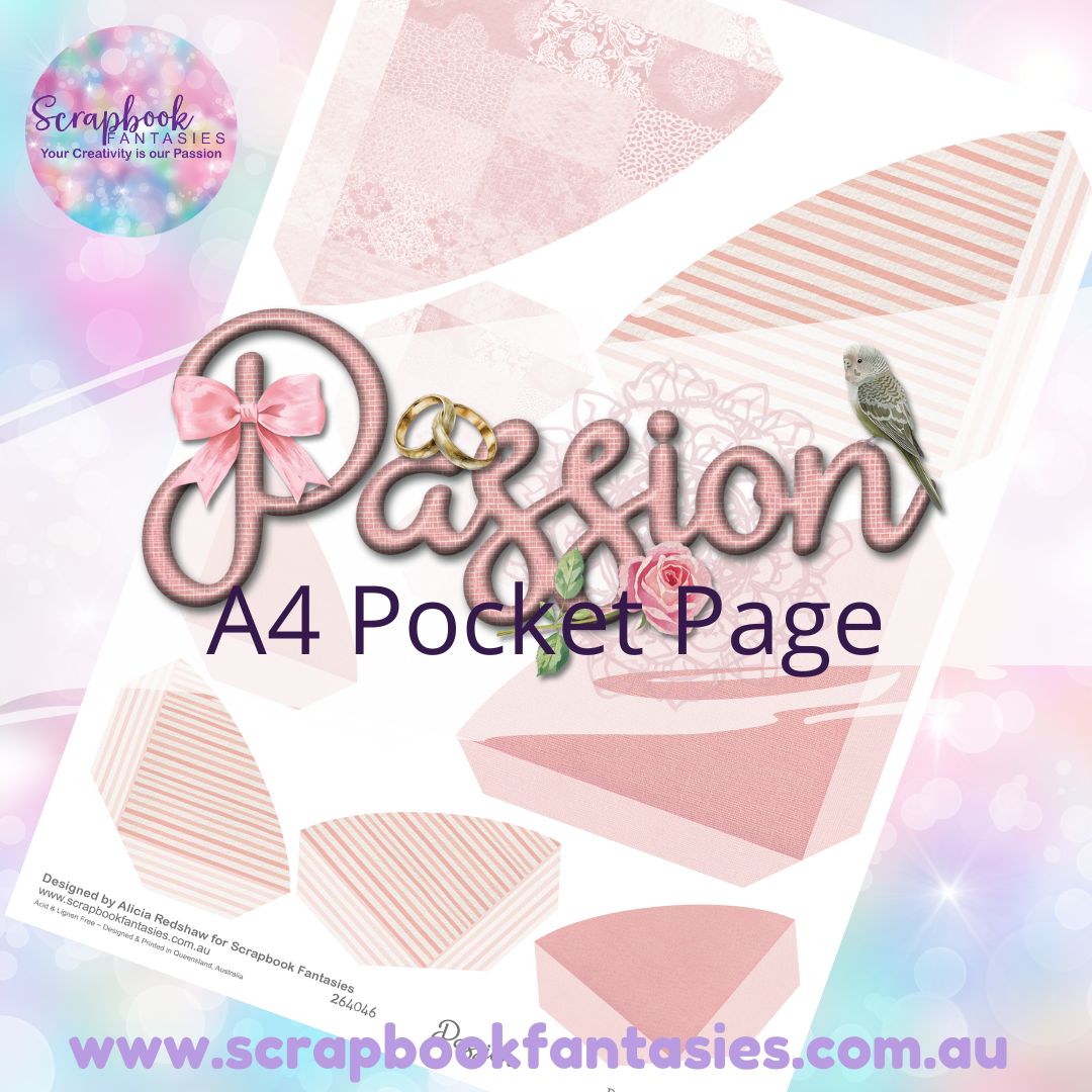 Passion A4 Colour Pocket Page - Rounded Corners 4 264046