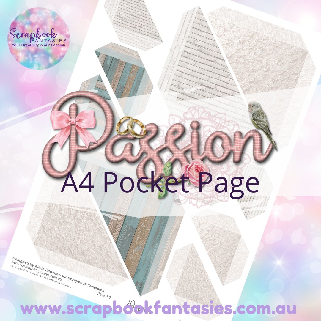 Passion A4 Colour Pocket Page - Straight Corners 1 264039