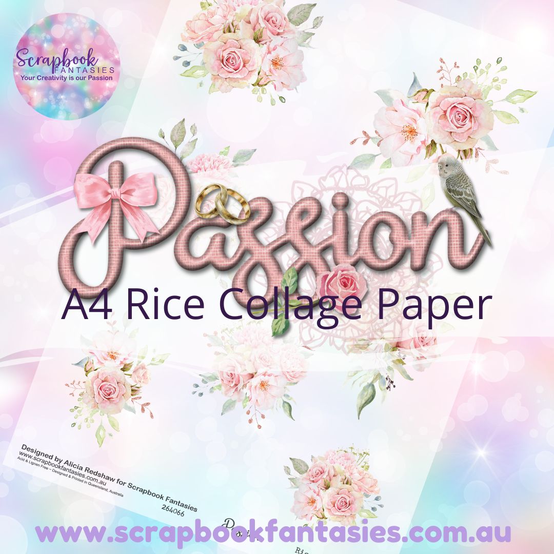 Passion A4 Collage Paper - Bouquets 264066