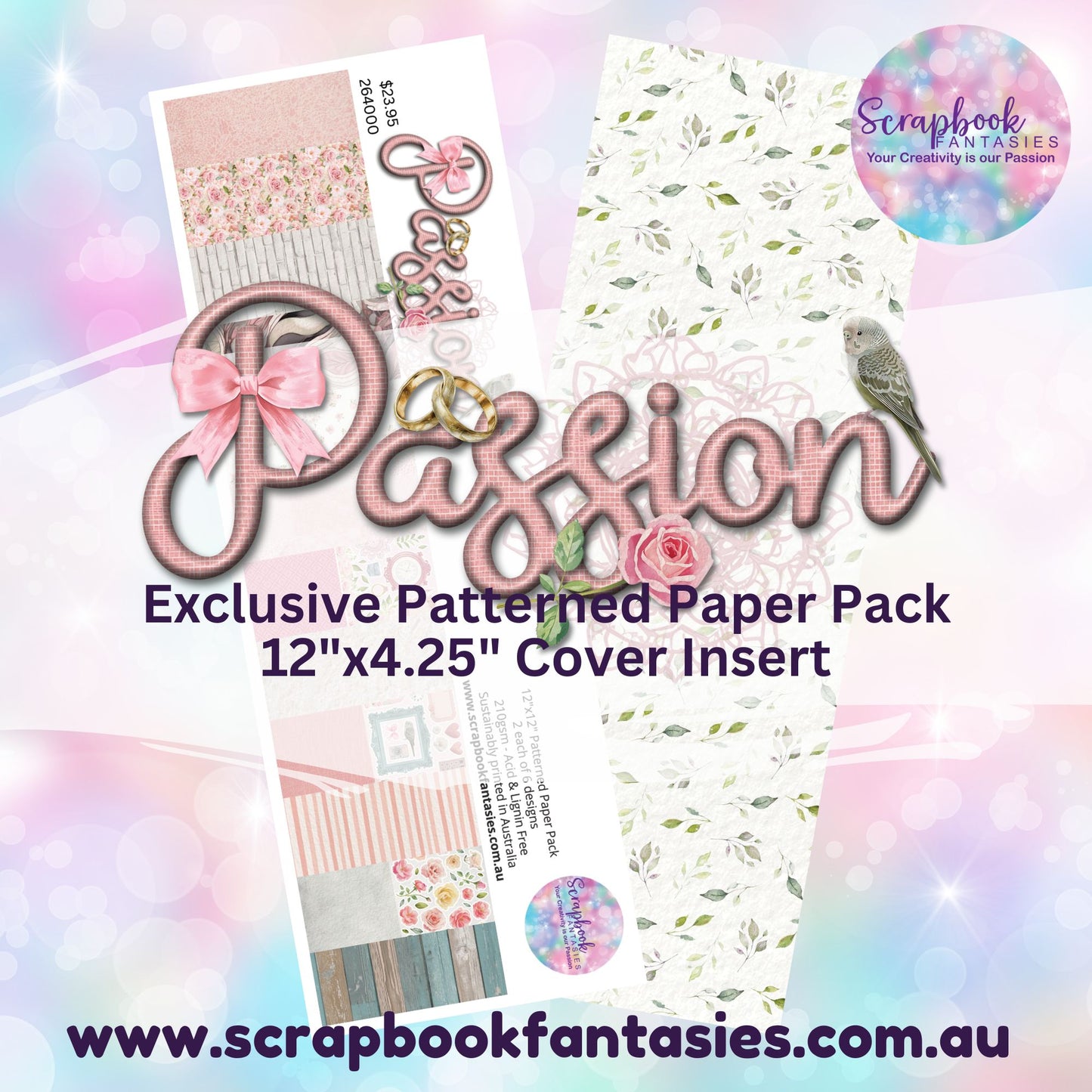 Passion 12x12 Double-Sided Patterned Paper Pack 264000