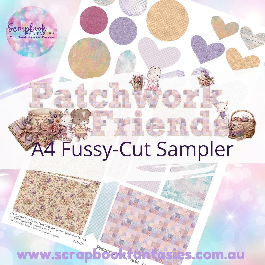 Patchwork Friends A4 Colour Fussy-Cut Sampler 1 - 266015