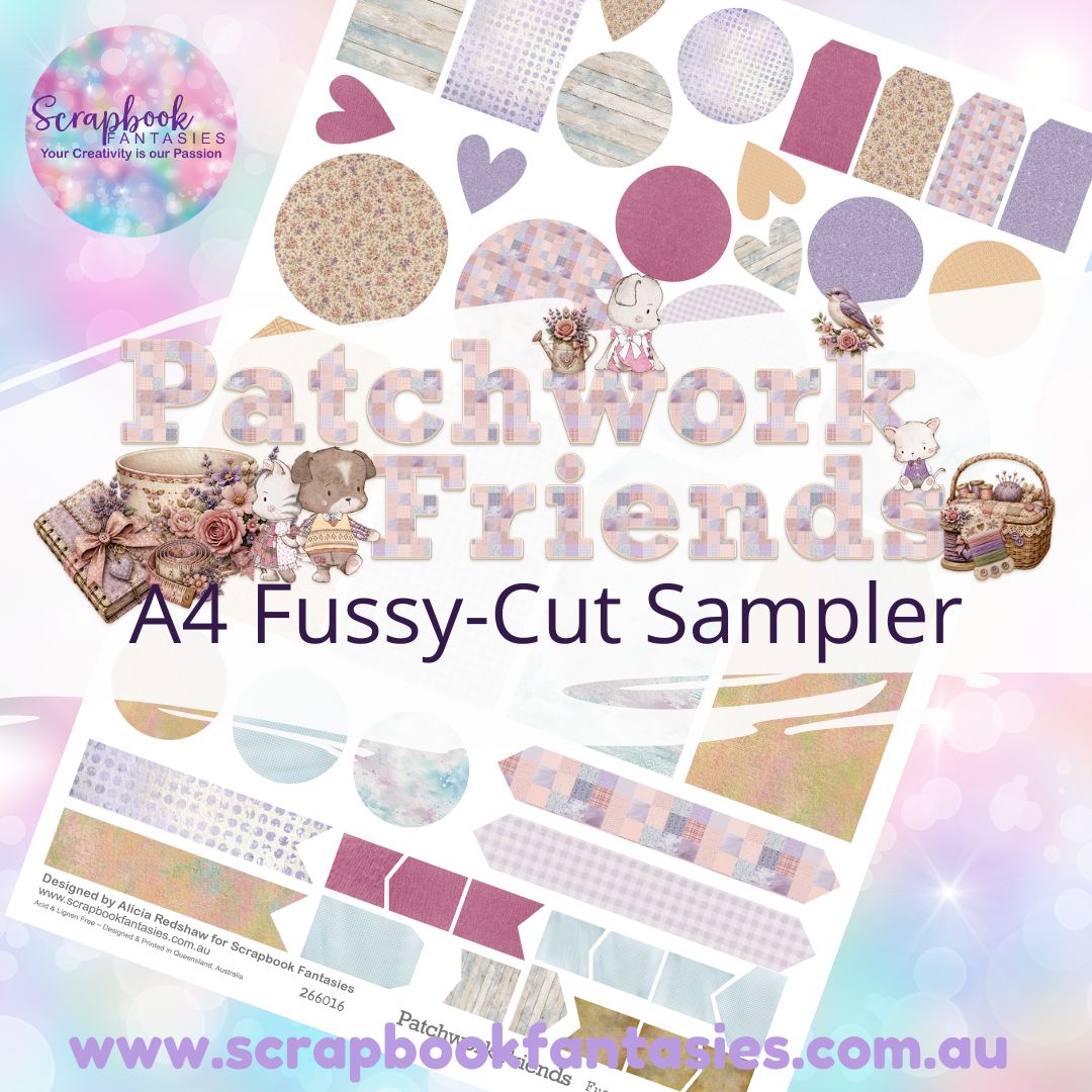 Patchwork Friends A4 Colour Fussy-Cut Sampler 2 - 266016