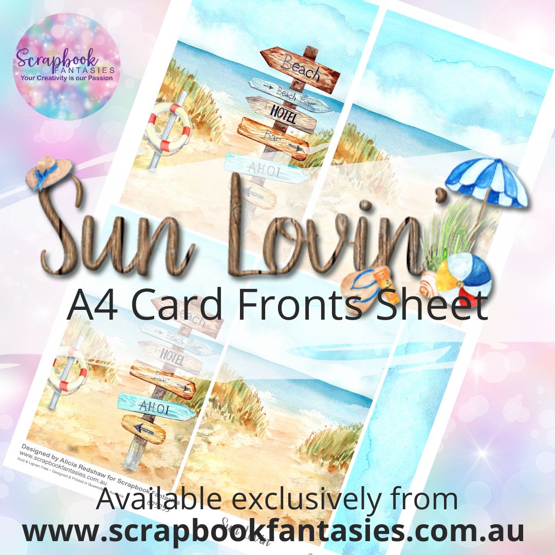 Sunlovin' A4 Card Fronts Sheet - 675253
