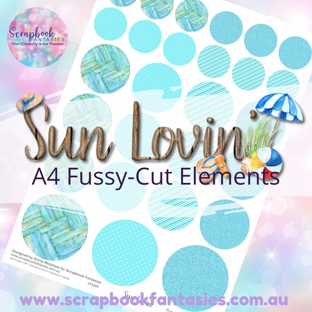 Sunlovin' A4 Colour Fussy-Cut Elements - Circles 2 675287