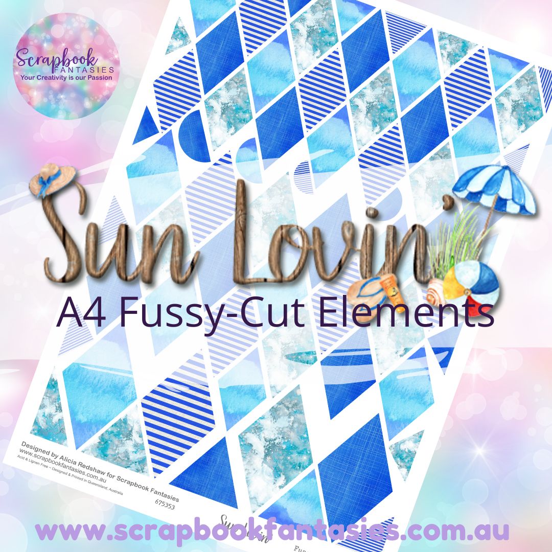 Sunlovin' A4 Colour Fussy-Cut Elements - Diamonds 2 675353