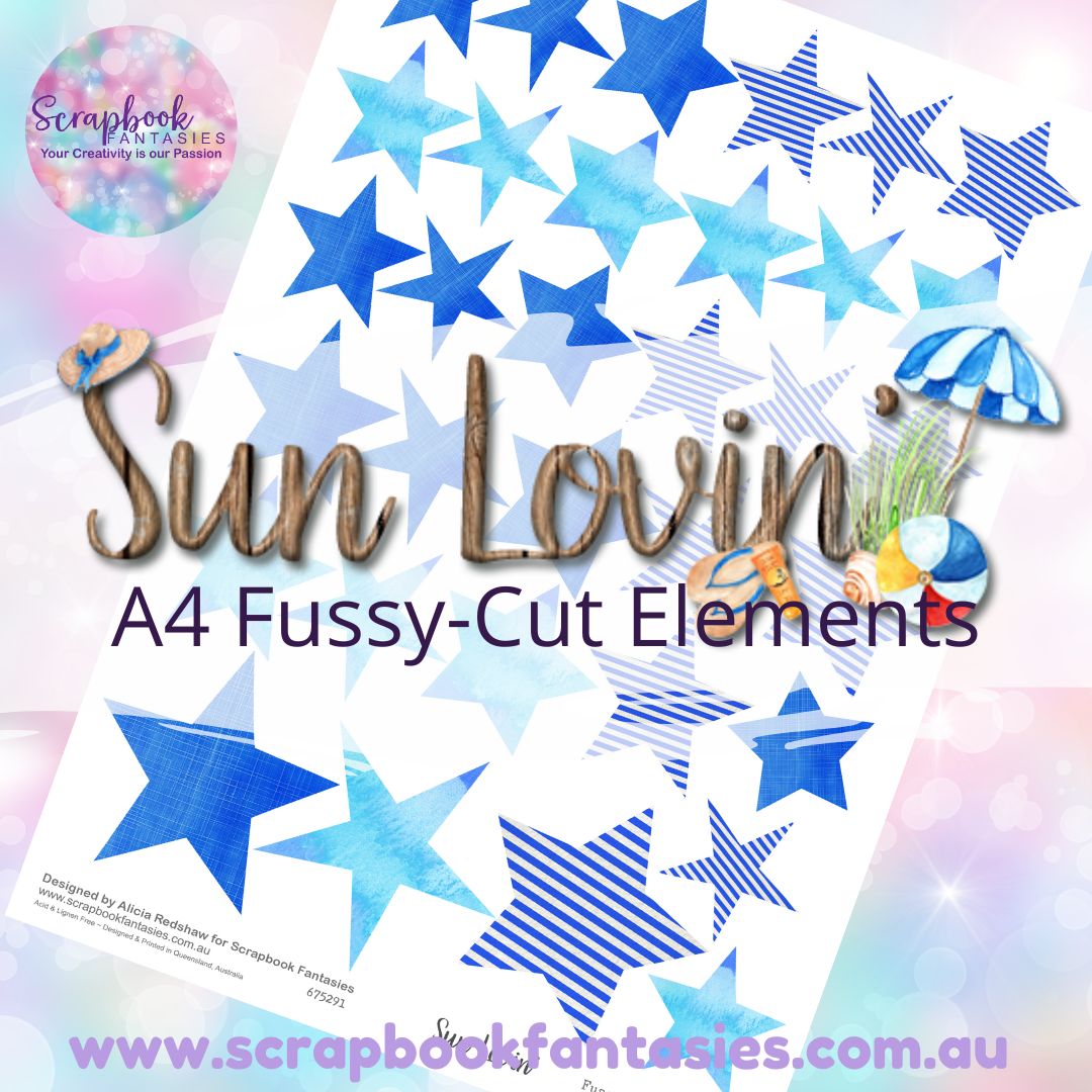 Sunlovin' A4 Colour Fussy-Cut Elements - Stars 4 675291